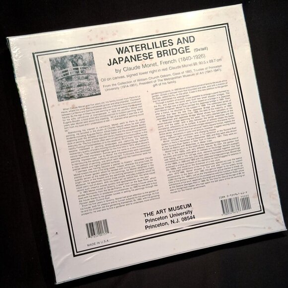 Monet's Waterlilies and Japanese Bridge Jigsaw Puzzle - Picture 2 of 2